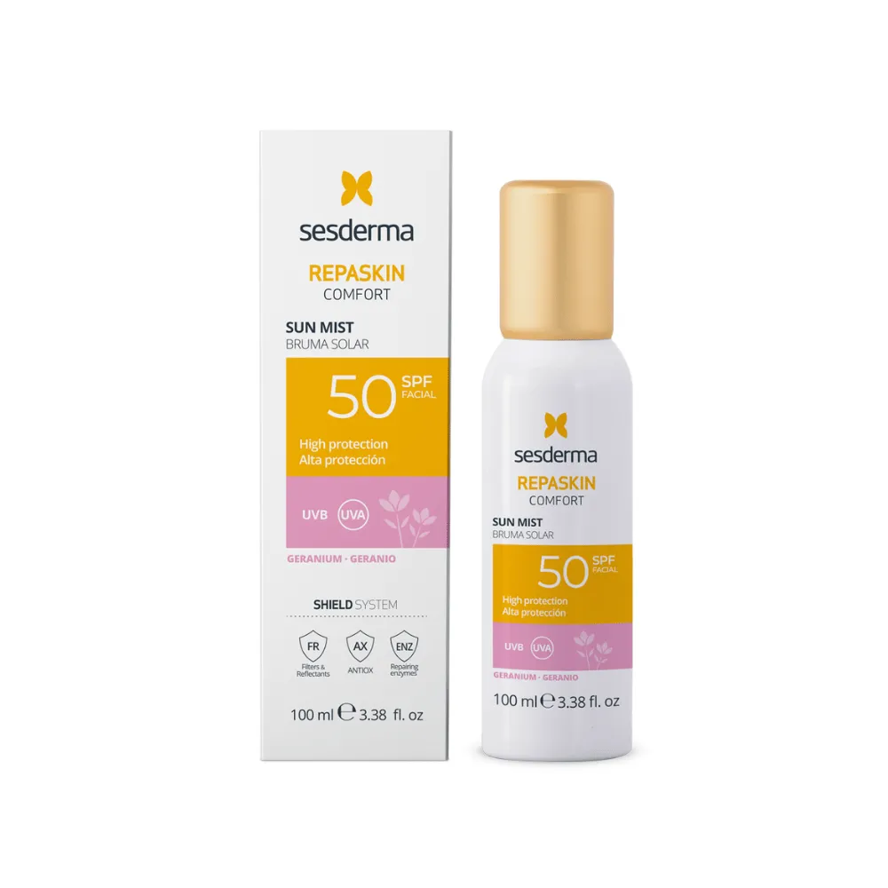 Sesderma Repaskin Comfort Geranium SPF50 Mist 50ml - Image 2