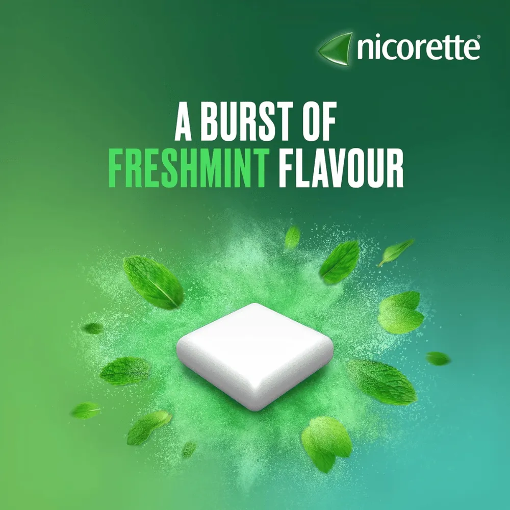 Nicorette Freshmint 4mg Gum - 30 or 105 Pack - Image 4