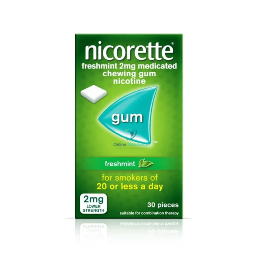 Nicorette Freshmint 2mg Gum - 30 or 105 Pack - Image 2