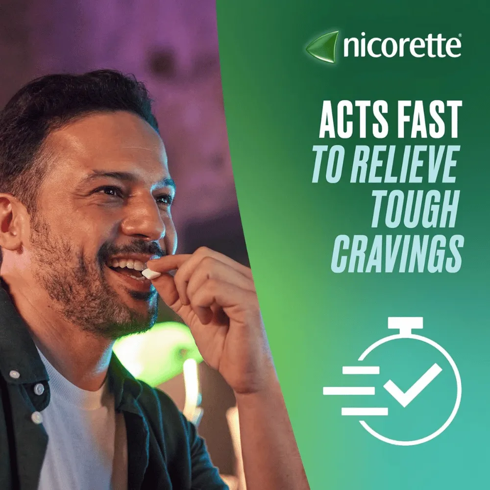 Nicorette Icy White Gum 2mg - 30/210 Pack - Image 3