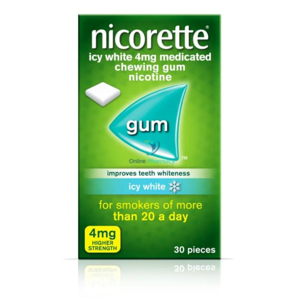 Nicorette Icy White Gum 4mg - 30/105Pack - Image 2