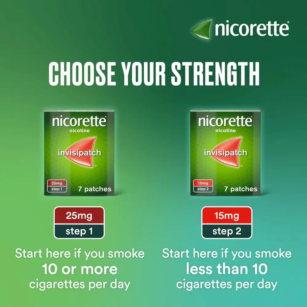 Nicorette Invisi 10mg Step 3 Patches 7 Pack - Image 3