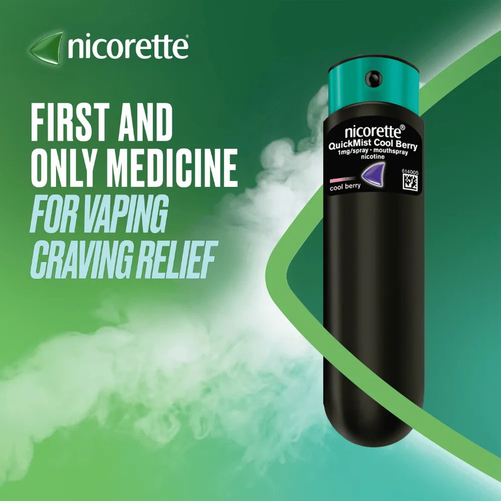 Nicorette QuickMist Berry 1mg/Spray - Double Pack - Image 3