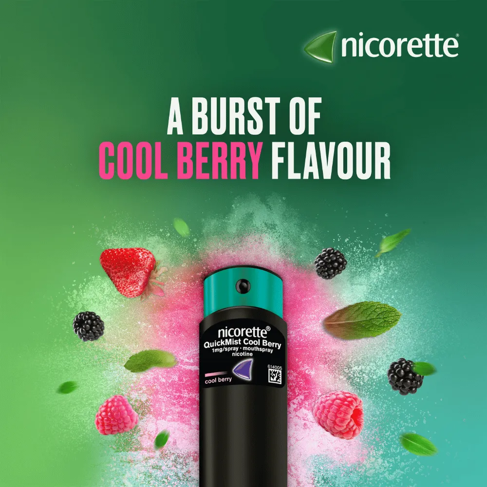 Nicorette QuickMist Berry 1mg/Spray - Double Pack - Image 4