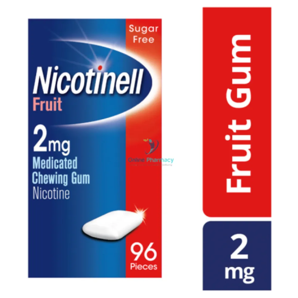 Nicotinell Fruit Gum 2mg - 96 Pack - Image 3