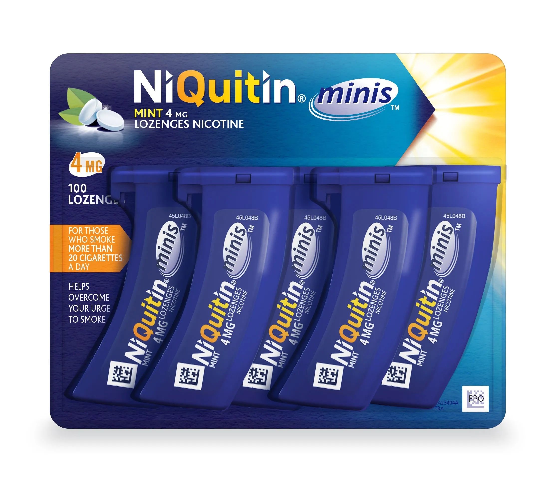 Niquitin Mini 4mg Mint Lozenges - 60 / 100 Pack - Image 2
