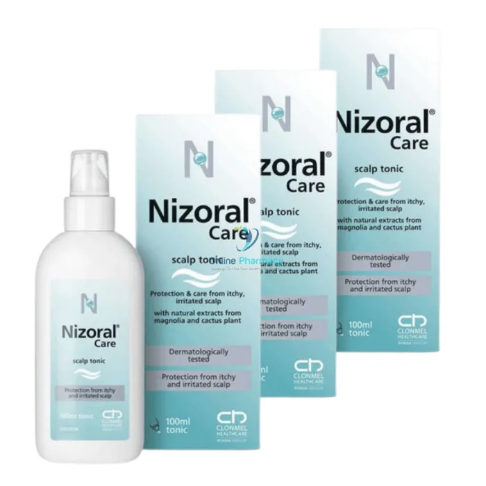 Nizoral Care Scalp Tonic For Itchy Irritated Scalps -100ml / 3 Months Supply