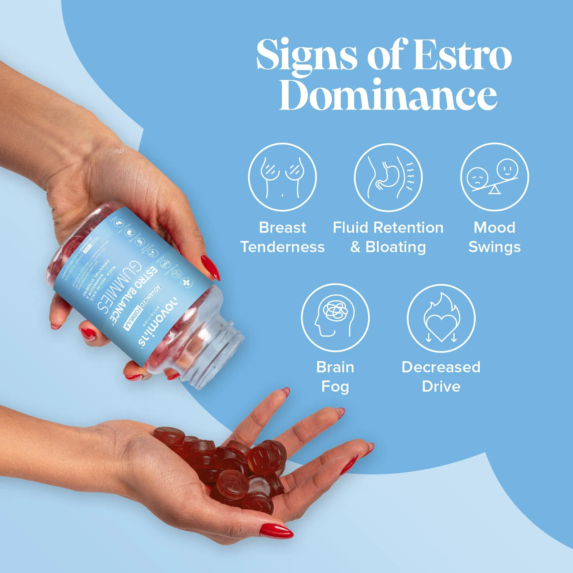 Novomins Estro Balance Gummies - 60 Pack - Image 3