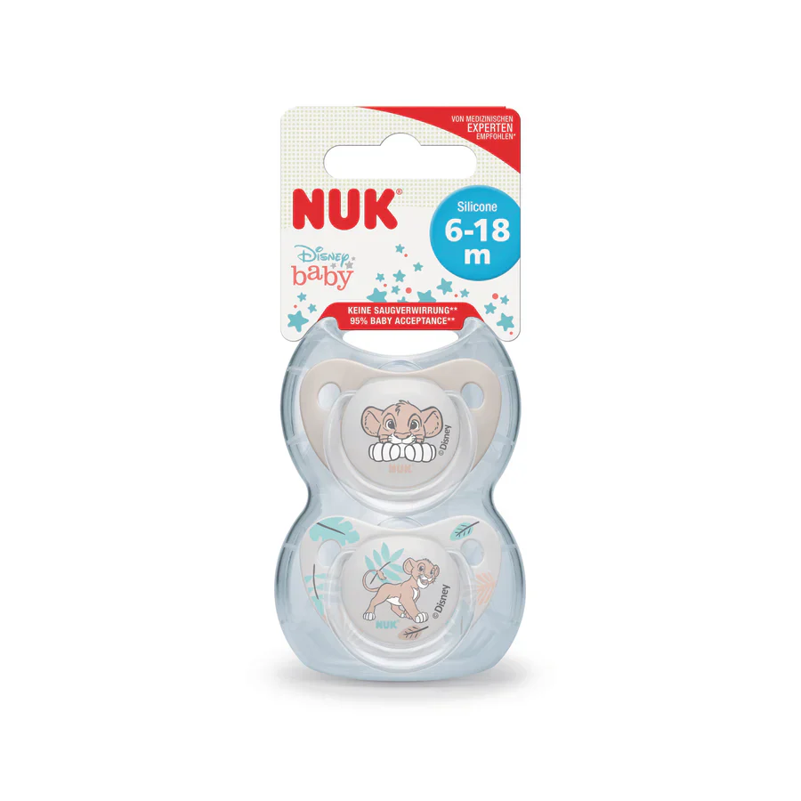 Nuk Disney Lion King Soother (6-18 Months) - 2 Pack