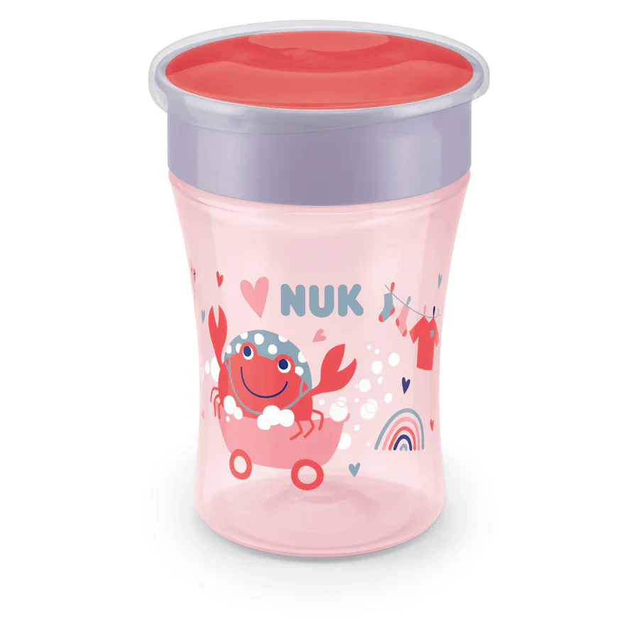 Nuk Evolution Magic Cup Pink (8 Months +) - 230ml - Image 2