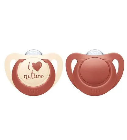 NUK For Nature Silicone Soothers 2pk - 18-36 Months - Image 2