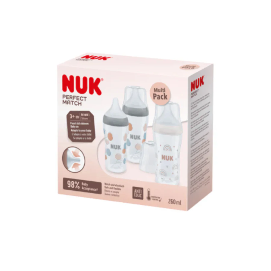 Nuk Perfect Match Rainbow & Twig Set - 3 pack