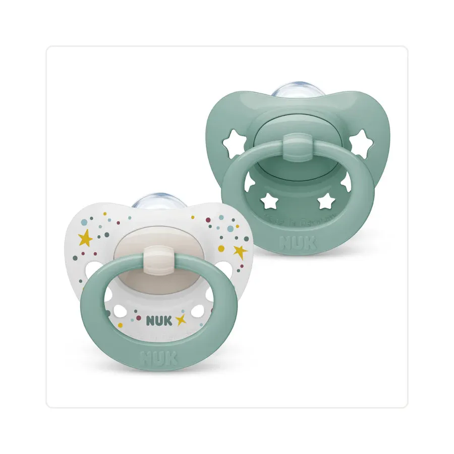 NUK Signature Silicone Soother Boy 0-6 Months - 2 Pack - Image 3