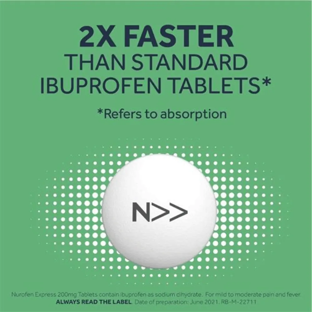 Nurofen Express 200mg Ibuprofen Tablets - 24 Pack - Image 4
