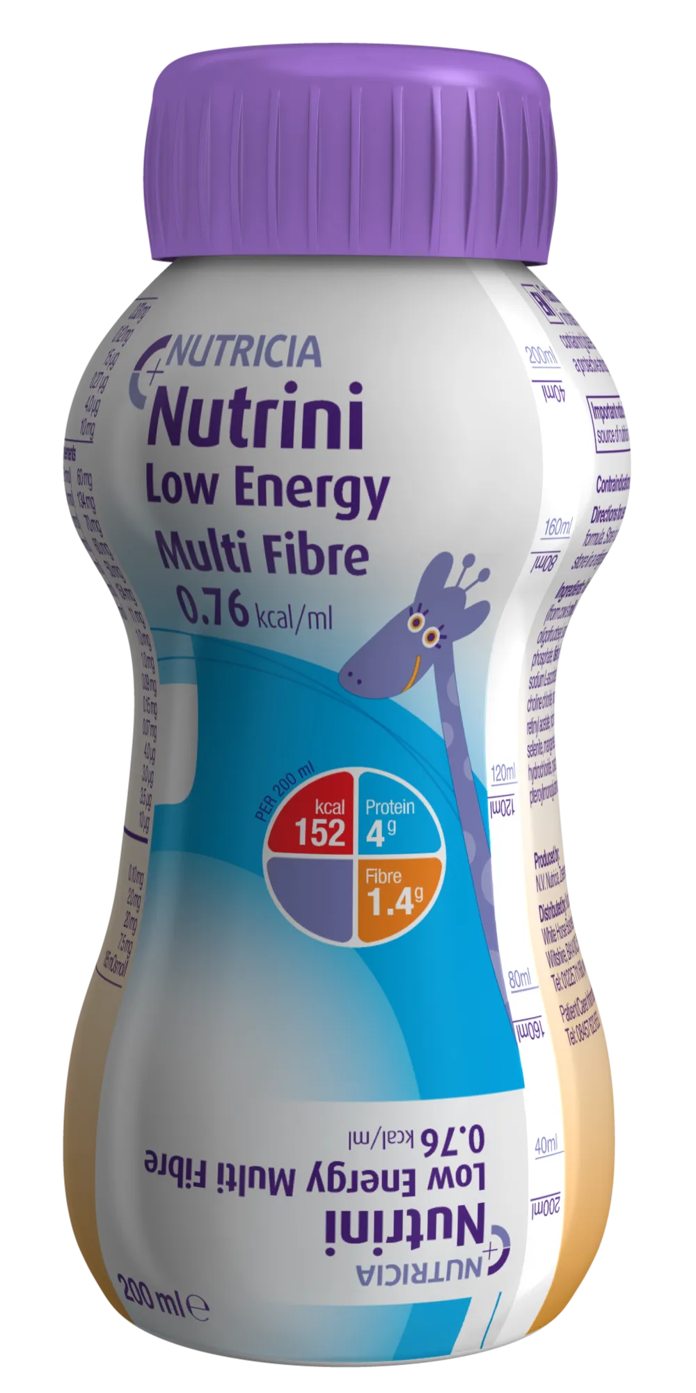 Nutrini Low Energy Multi Fibre - 200ml Bottle / 12 x 500ml Pack - Image 2