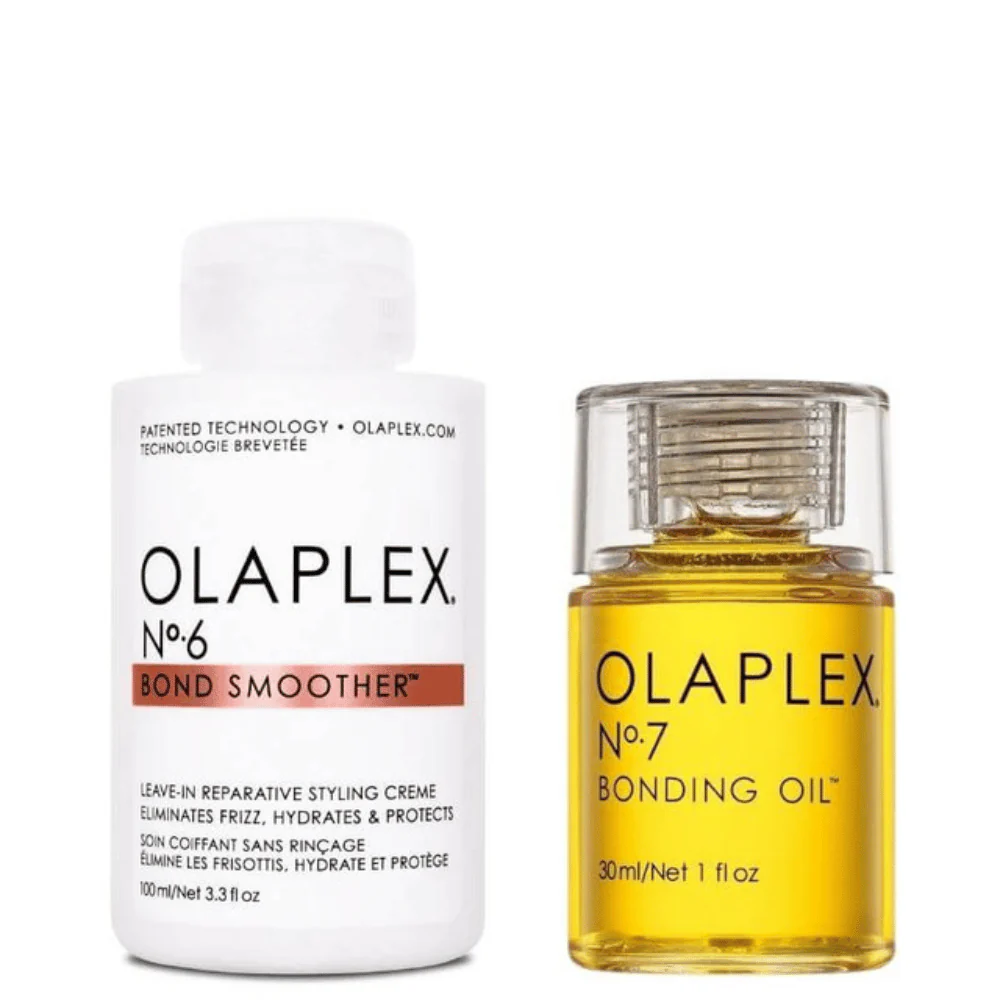 Olaplex Get Your Shine On Kit 100ml No.6 Bond Smoother, 30ml No.7 Bonding Oil