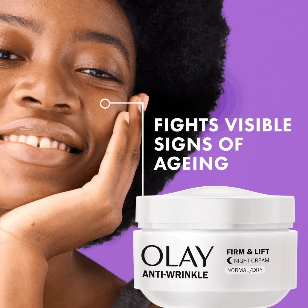 Olay Anti-Wrinkle Firm & Lift Night Cream - 50ml - Image 3