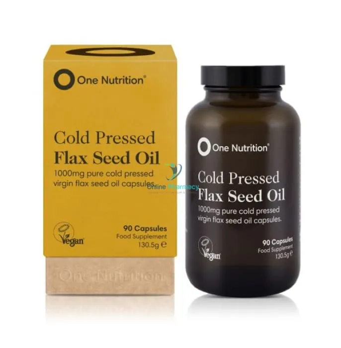 One Nutrition Flax Oil 1000mg - 90 Capsules