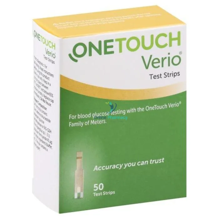 One Touch Verio Blood Glucose Test Strips - 50 Pack