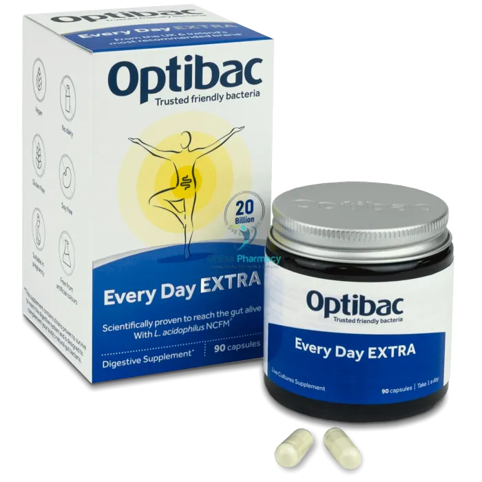 OptiBac Probiotics For Every Day Extra Strength - 30/90 Capsules - Image 2