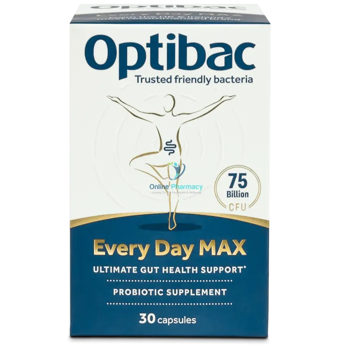 OptiBac Probiotics For Every Day Max - 30 Capsules