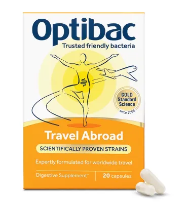 Optibac Travel Abroad - 20 Capsules