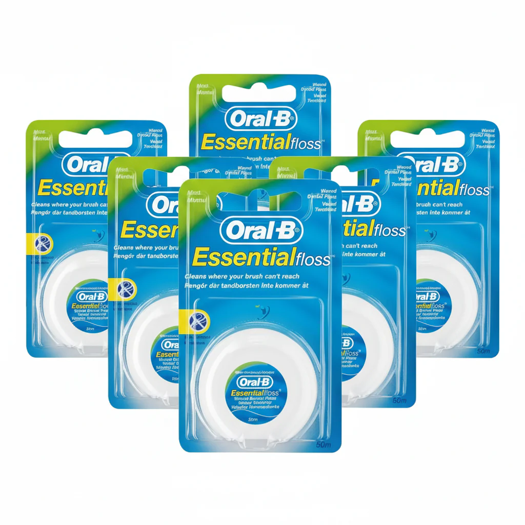 Oral B Dental Mint Waxed Floss - 50m