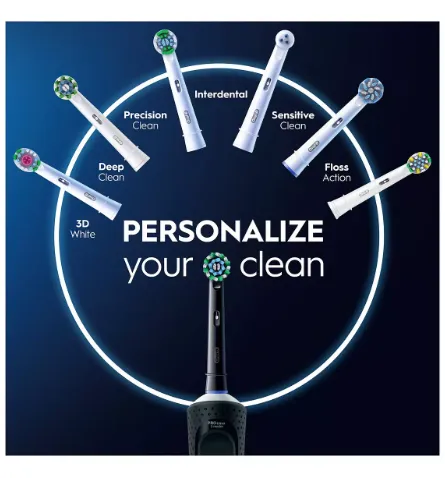 Oral-B Vitality Pro Black & Lilac Electric Toothbrush Duo Pack - Image 3