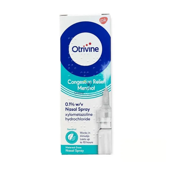 Otrivine Adult Mucus Relief Menthol Nasal Spray - 10ml - Image 2