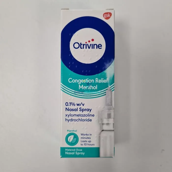 Otrivine Adult Mucus Relief Menthol Nasal Spray - 10ml - Image 3
