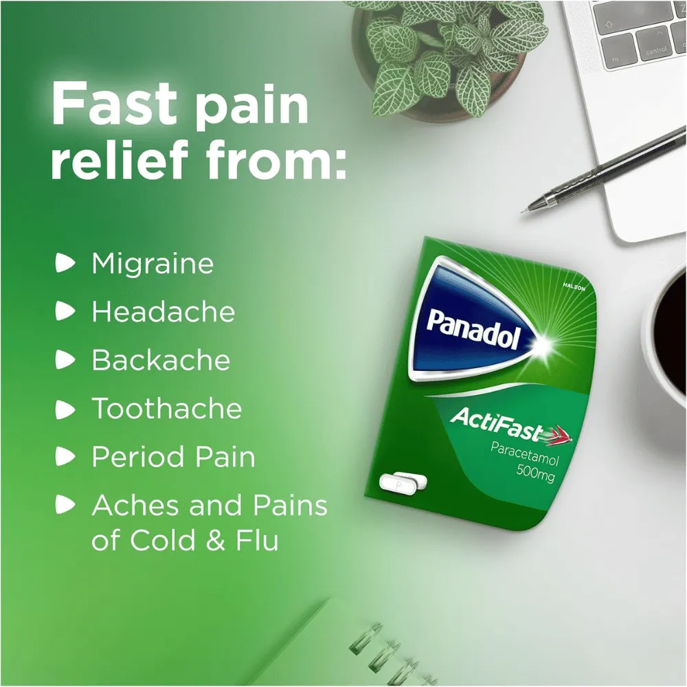 Panadol Actifast 500mg Soluble Tablets - 12 Pack - Image 2
