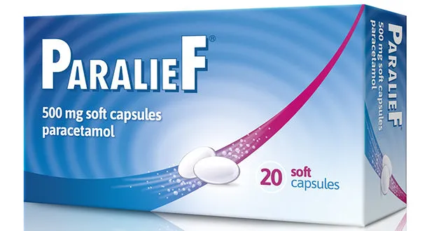 Paralief Paracetamol 500mg Soft Capsules - 20 Capsules