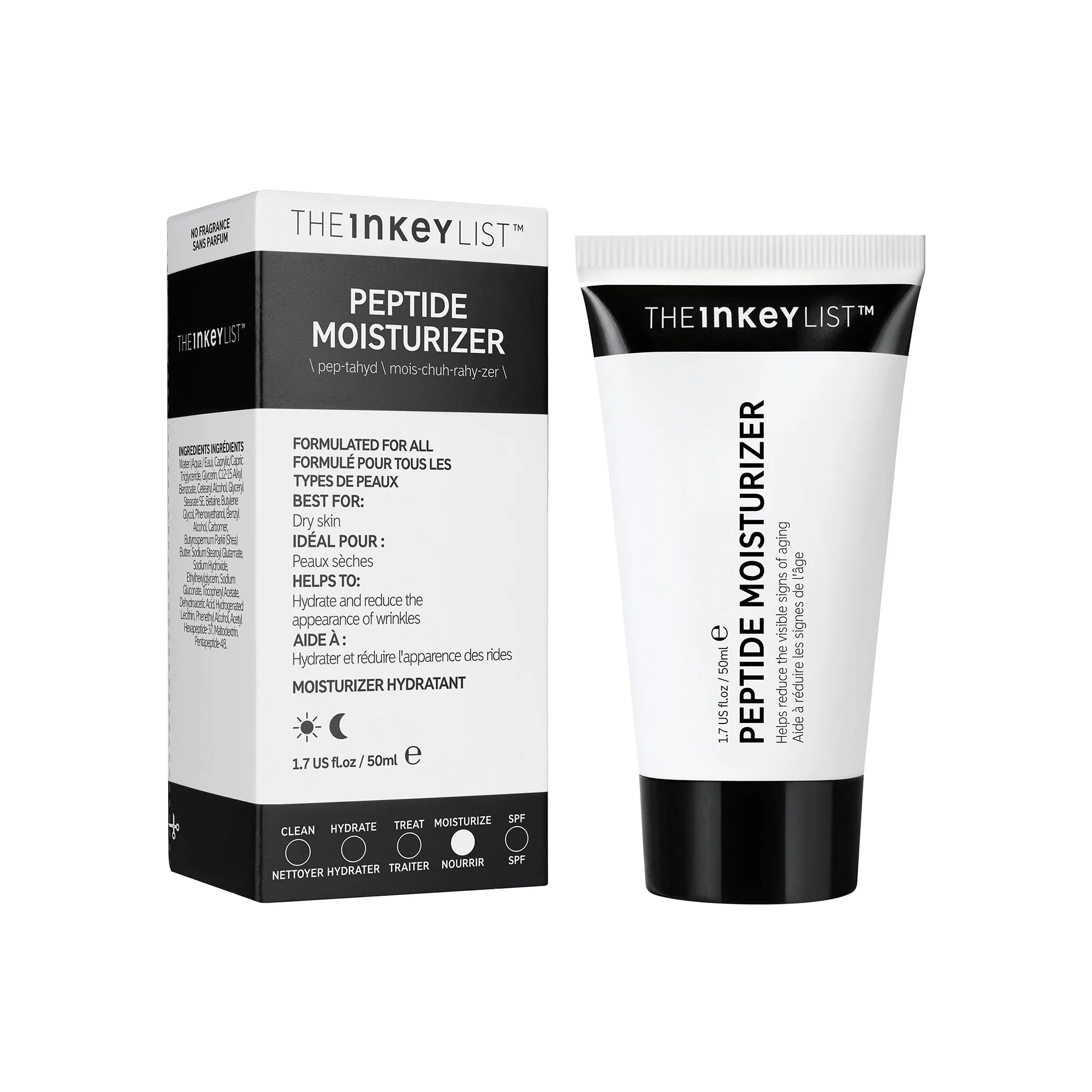 The Inkey List Peptide Moisturizer - 50ml - Image 2