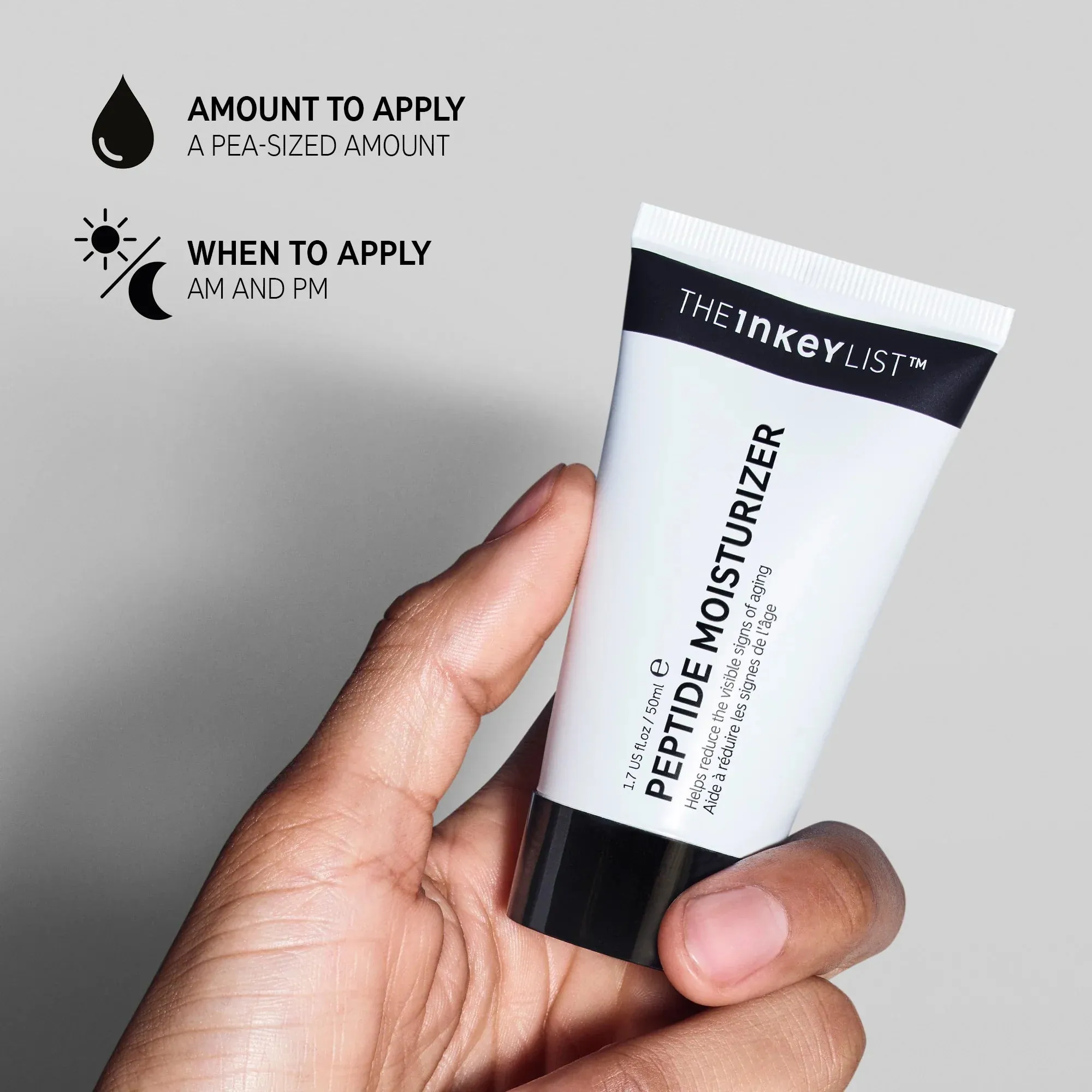 The Inkey List Peptide Moisturizer - 50ml - Image 4