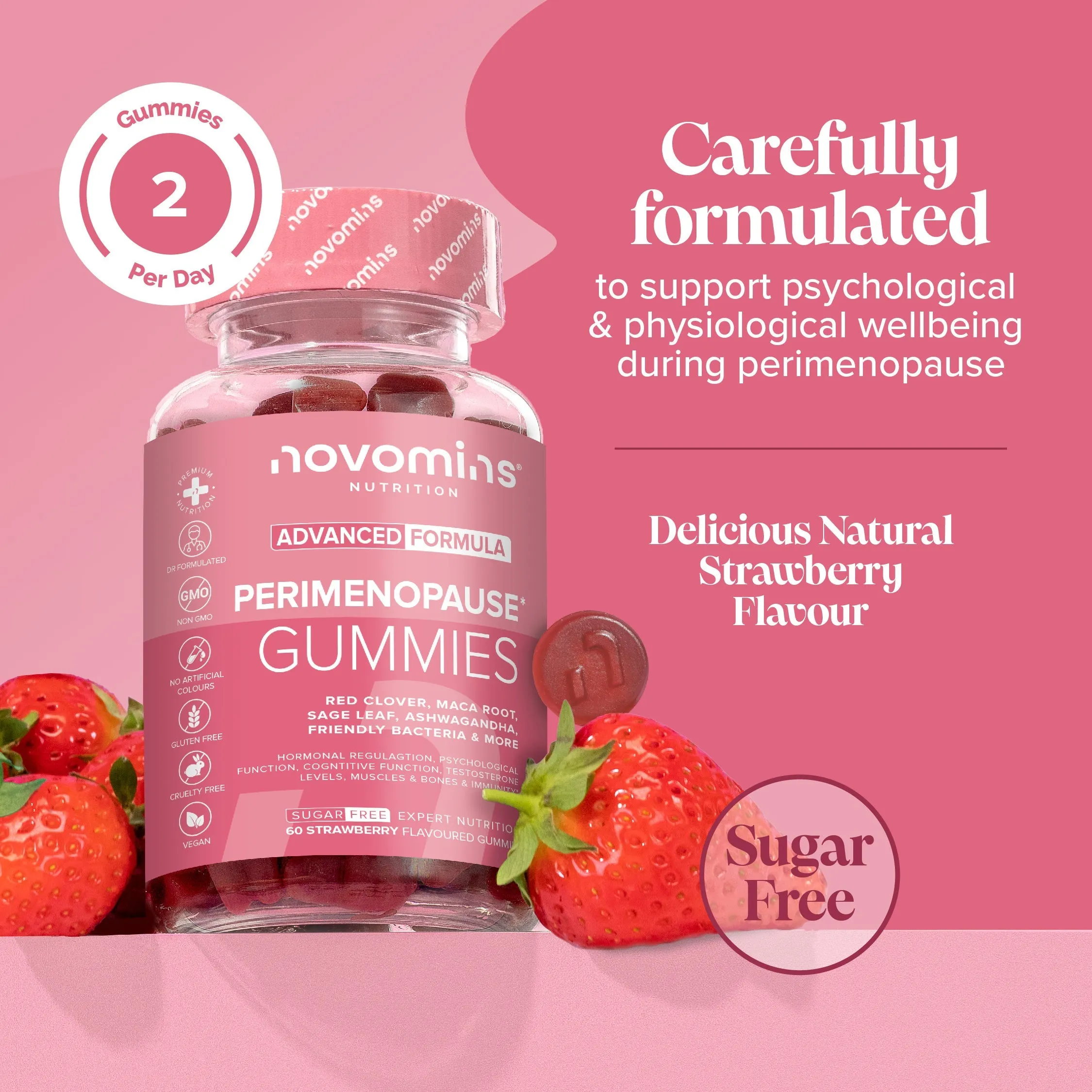 Novomins Peri-Menopause Gummies - 60 Pack