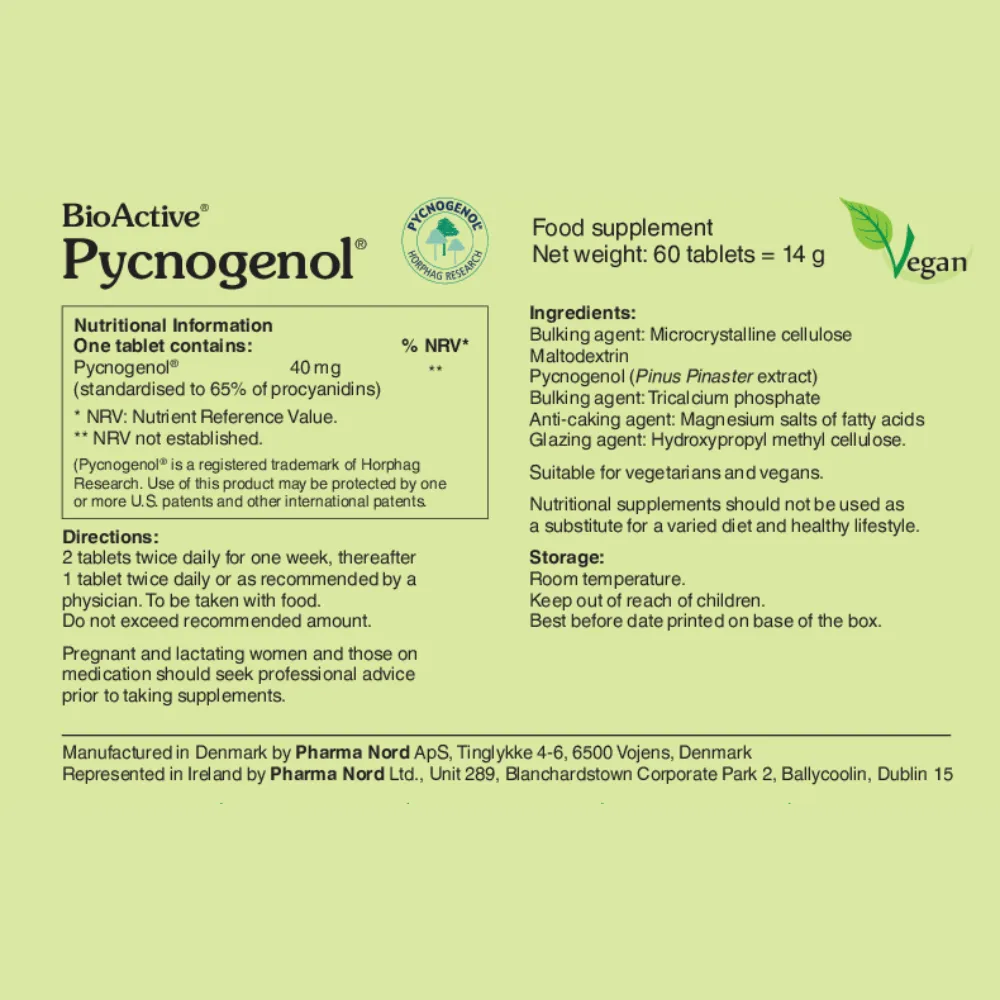 Pharma Nord BioActive Pycnogenol - 60 Pack - Image 2