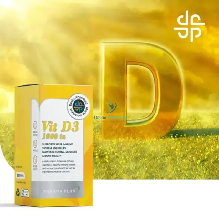 Pharma Plus Daily Vitamin D - 60 Capsules - Image 2