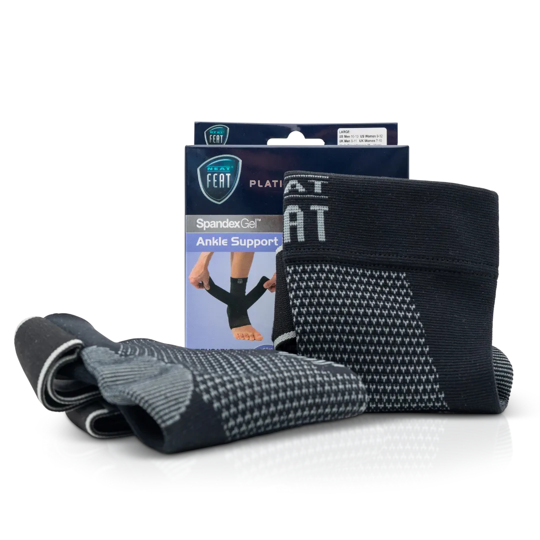 Platinum Series Spandex Gel Ankle Support Brace - 1 Unit