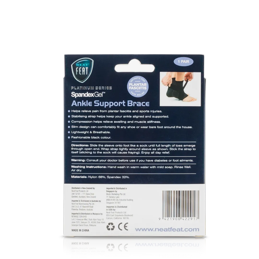 Platinum Series Spandex Gel Ankle Support Brace - 1 Unit - Image 3