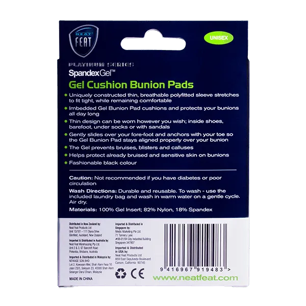 Platinum Series Spandex Gel Cushion Bunion Pads - 1 Unit - Image 2