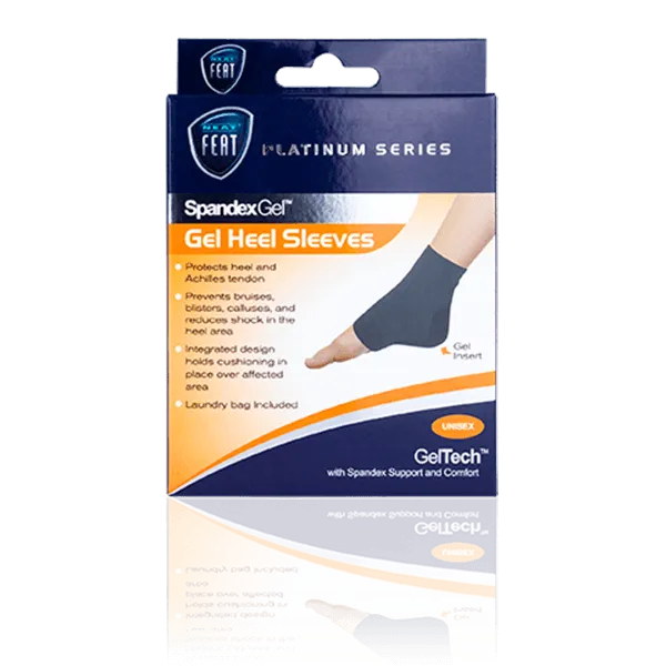 Platinum Series Spandex Gel Heel Sleeve Protects Achillies Tendon - 1 Unit