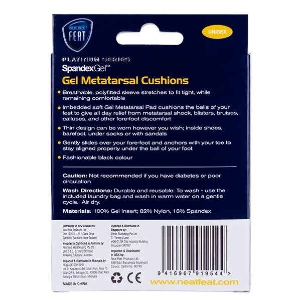 Platinum Series Spandex Gel Metatarsal Cushion - 1 Unit - Image 2