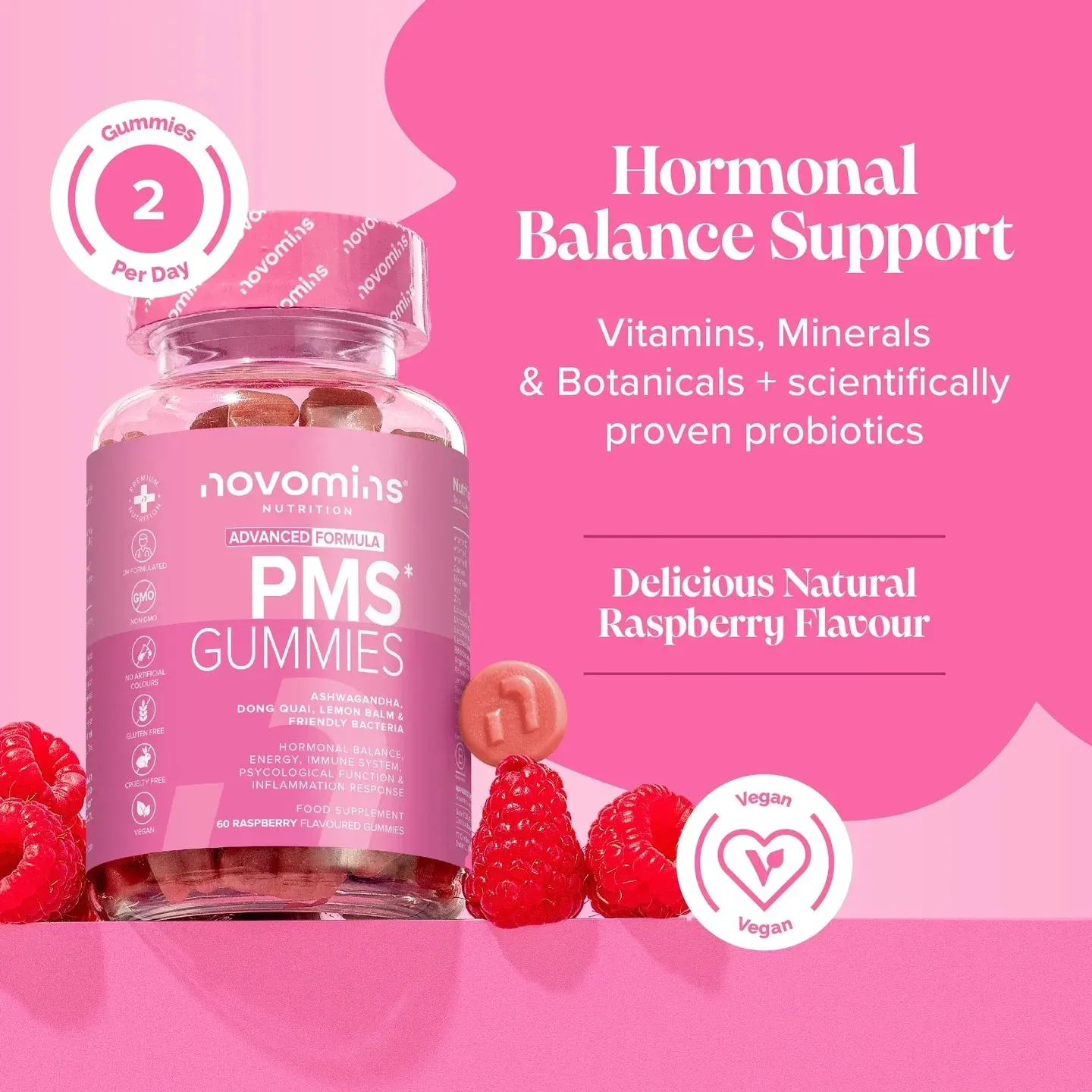 Novomins PMS Gummies - 60 Pack - Image 2