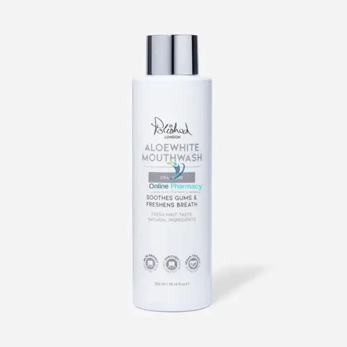 Polished London Aloe White Mouthwash 300ML - Image 2