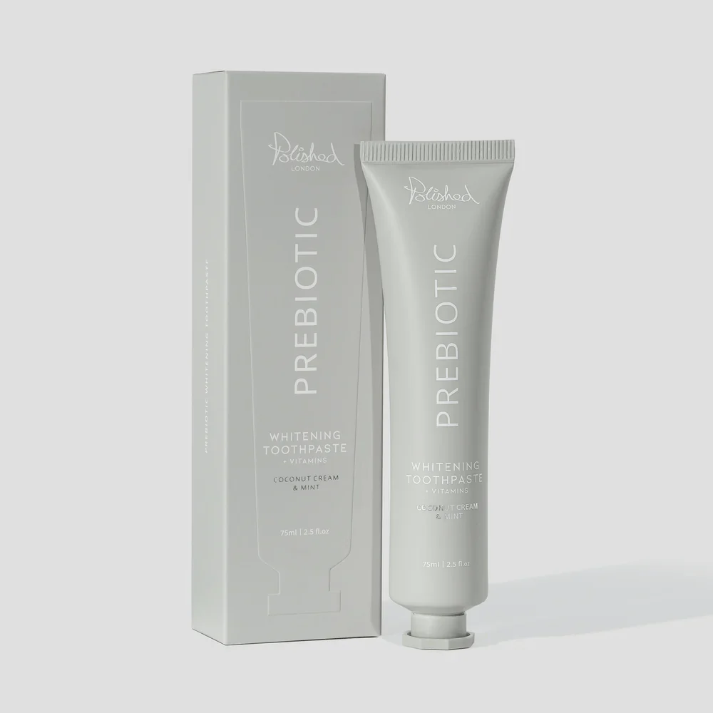Polished London Prebiotic Whitening Coconut Cream & Mint Toothpaste 75ml