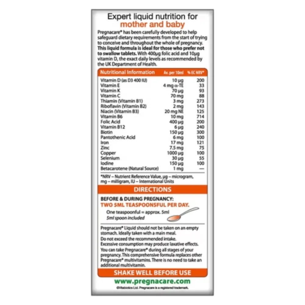 Pregnacare Liquid - 200ml - Image 2