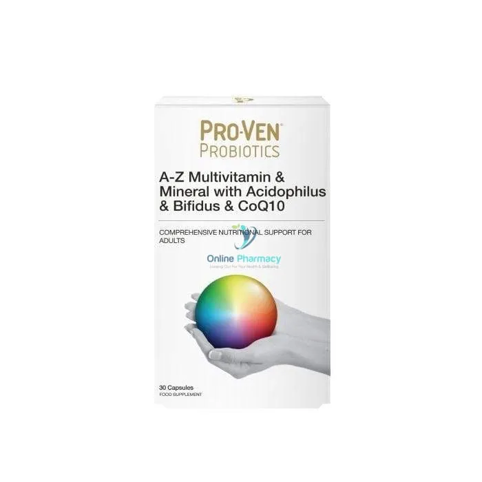 ProVen Probiotics A-Z Multivitamin with Friendly Bacteria & CoQ10 - 30 Caps