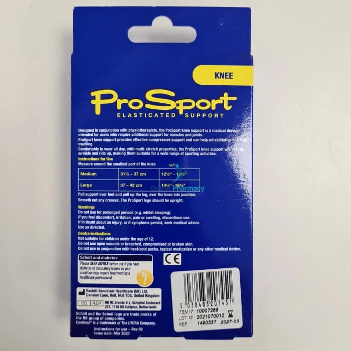 Prosport Knee Support - Medium / Large 1 Pack - Image 2