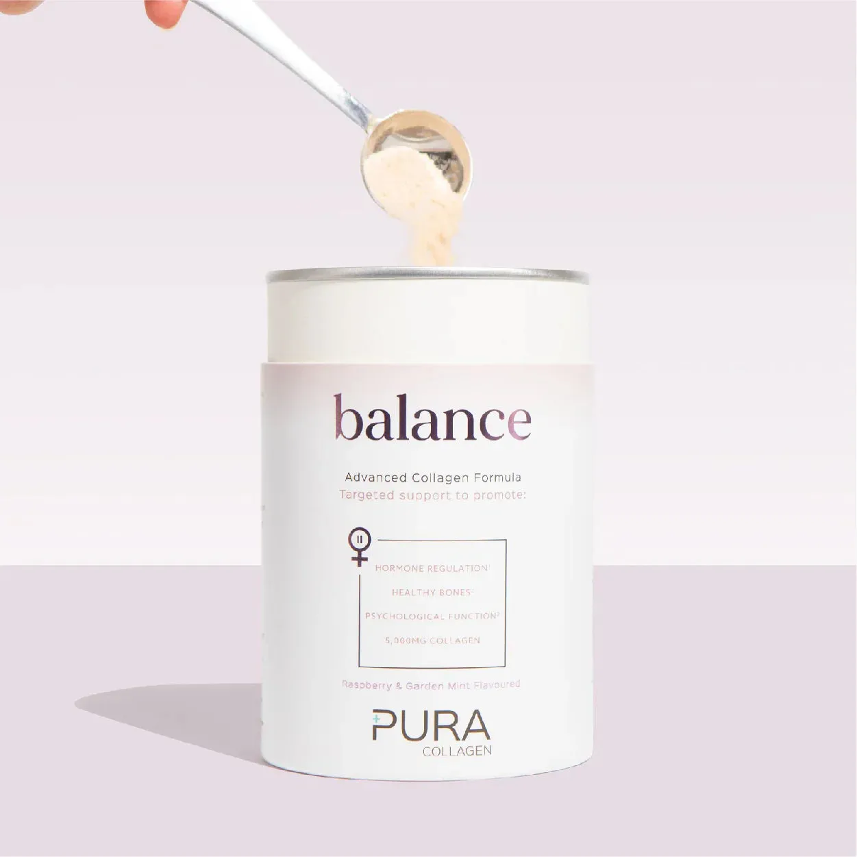 Pura Collagen Balance 224G (V5) - Raspberry & Mint - Image 2