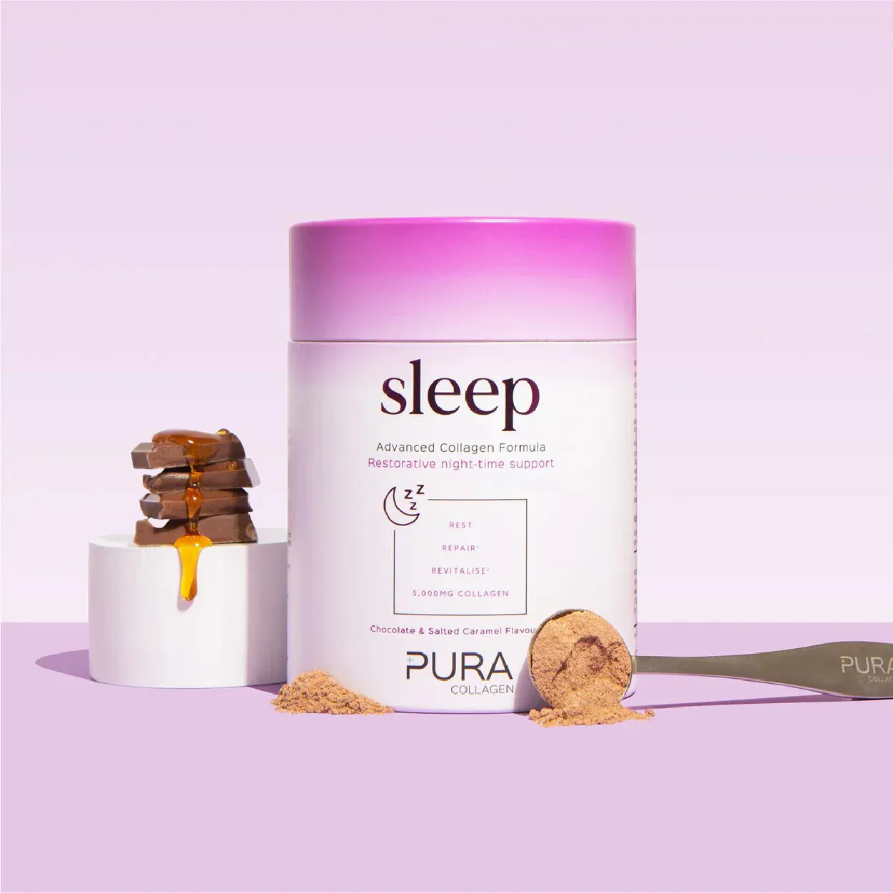 Pura Collagen  Sleep 404G (V5) - Chocolate and Salted Caramel - Image 2